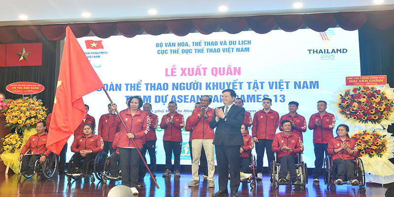 Đoàn Thể Thao Việt Nam Xuất Quân Dự ASEAN Para Games 13 5 Lễ xuất quân Đoàn Thể thao Người khuyết tật Việt Nam dự ASEAN Para Games 13
